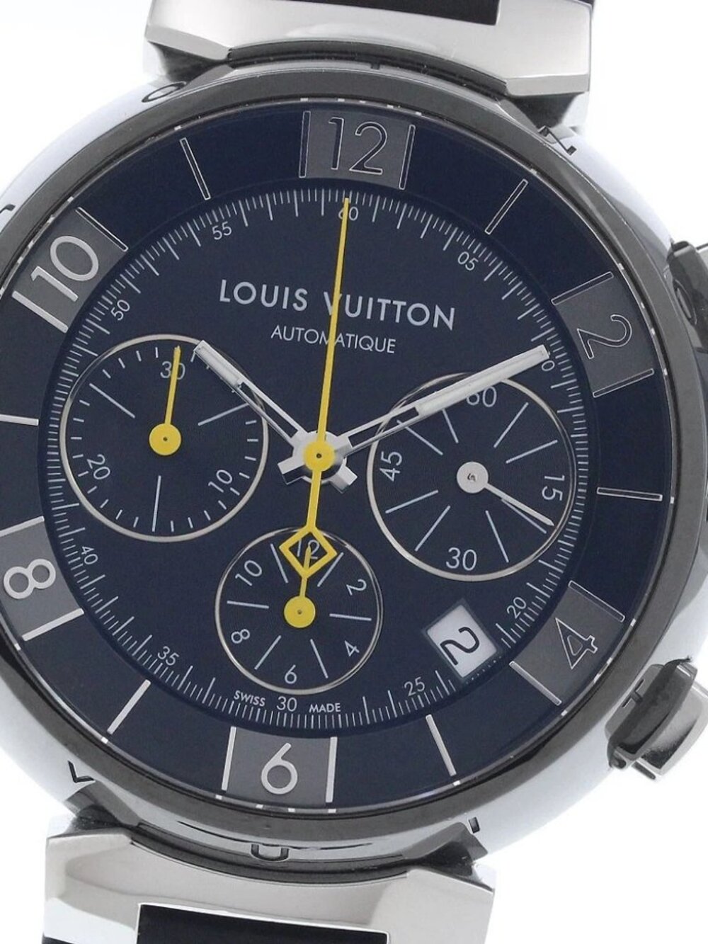 LOUIS VUITTON Tambour Q1121 Date Chronograph Automatic Men's Watch_966695